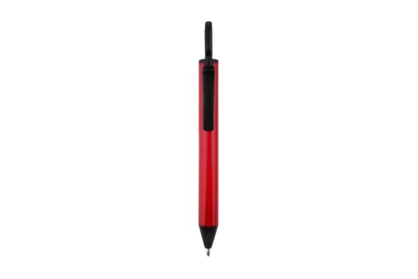5060 ROLLO mini ball pen with hook and push-action 1.0mm black ink- Red