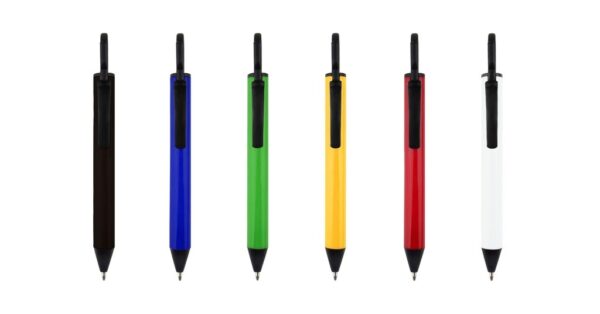 5060 ROLLO mini ball pen with hook and push-action 1.0mm black ink- side view