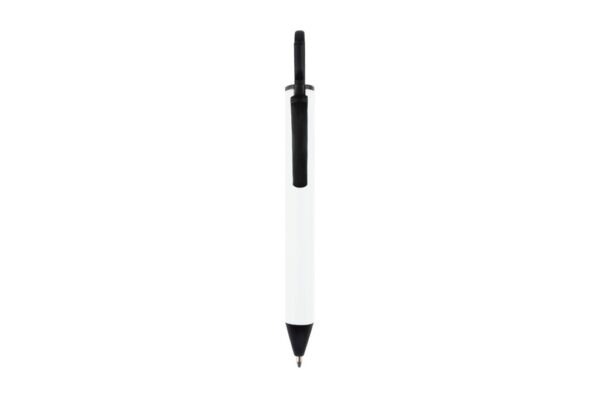 5060 ROLLO mini ball pen with hook and push-action 1.0mm black ink- white