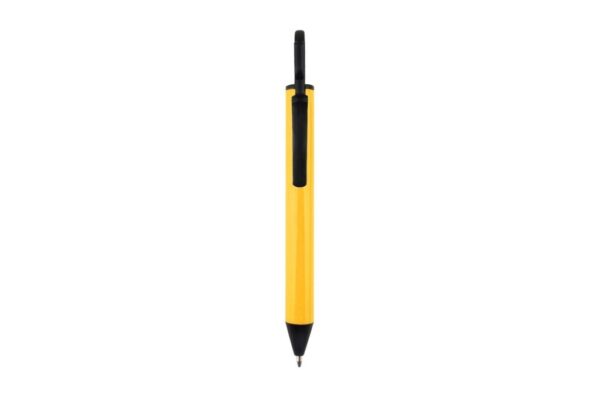 5060 ROLLO mini ball pen with hook and push-action 1.0mm black ink- yellow