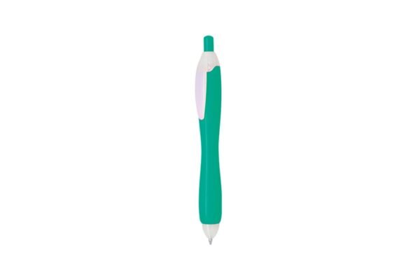 BUBBLE plastic ball pen black ink with 1.0mm nib and push action- turquoise