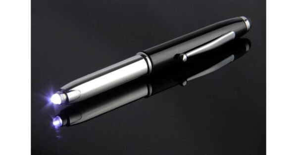 942B GENIUS stylus ball pen with LED light and 1.0mm black ink- LED function