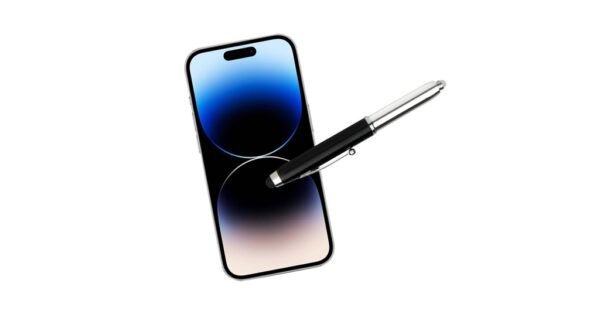 942B GENIUS stylus ball pen with LED light and 1.0mm black ink- stylus function