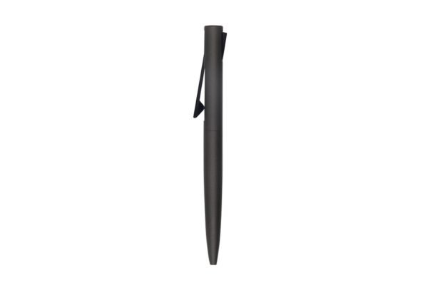 955B CLICK aluminium ball pen with push clip and 1.0mm black ink- Grey