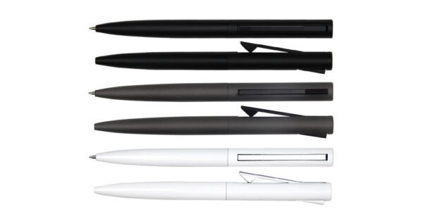 955B CLICK aluminium ball pen with push clip and 1.0mm black ink- Group