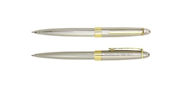960B PRESIDENT brass twist action ball pen with 1.0mm black ink- with logo