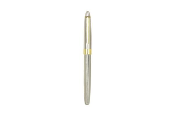 960R PRESIDENT brass roller pen with 0.7mm black ink and sleek metal body- Gold