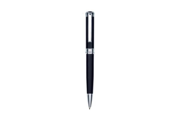 961B MONTE CARLO metal ball pen with stainless steel twist action- Black