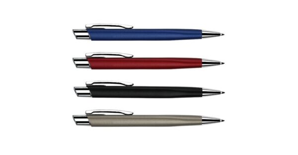 977B TRINITY aluminium metal ball pen with 1.0mm black ink and push-action- Back view
