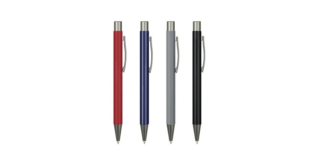 979B KYLO metal ball pen with aluminium body and push action- Front view