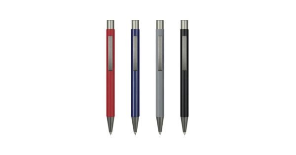 979B KYLO metal ball pen with aluminium body and push action- side view