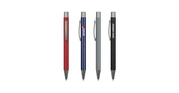 979B KYLO metal ball pen with aluminium body and push action- with logo