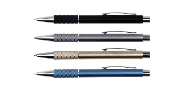 985B TITUS metal ball pen with aluminium body and push action- front view