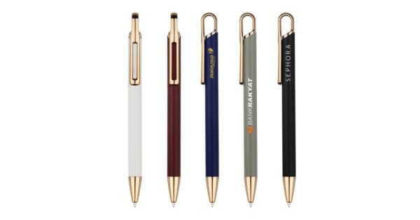 991B LILIDY black aluminum ball pen with push-action and engravable barrel- with logo