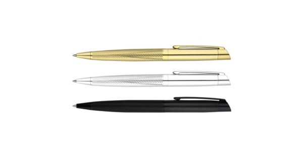 999BG LEGACY stainless steel gel pen with twist-action and black gel ink- Front view