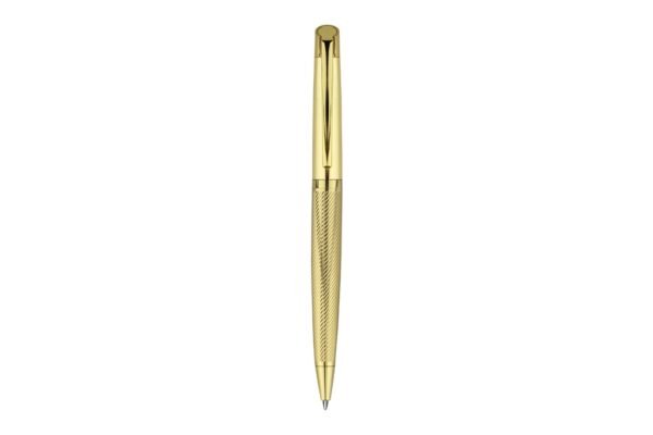 999BG LEGACY stainless steel gel pen with twist-action and black gel ink- Gold