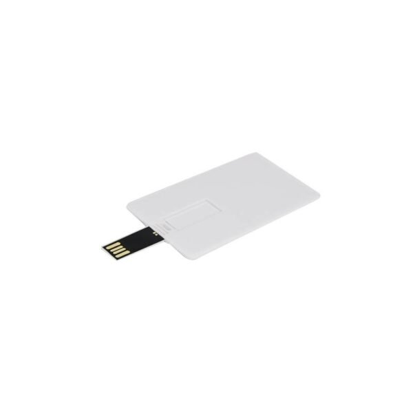 Slim card USB flash drive with custom logo option - left view
