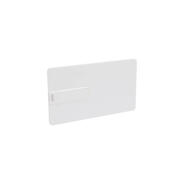 Slim card USB flash drive with custom logo option - top view