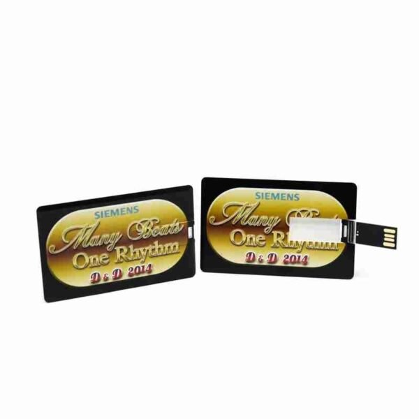 Slim card USB flash drive with custom logo option - design c