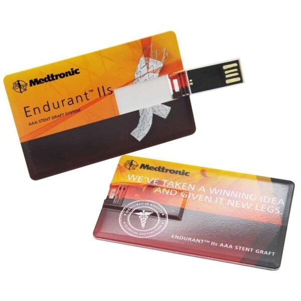 Slim card USB flash drive with custom logo option - design f
