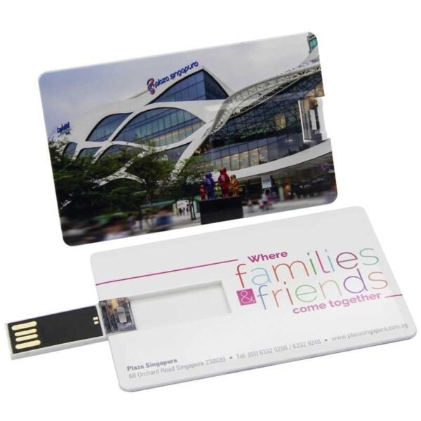 Slim card USB flash drive with custom logo option - design g