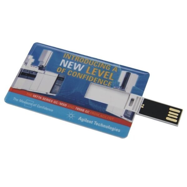 Slim card USB flash drive with custom logo option - design l