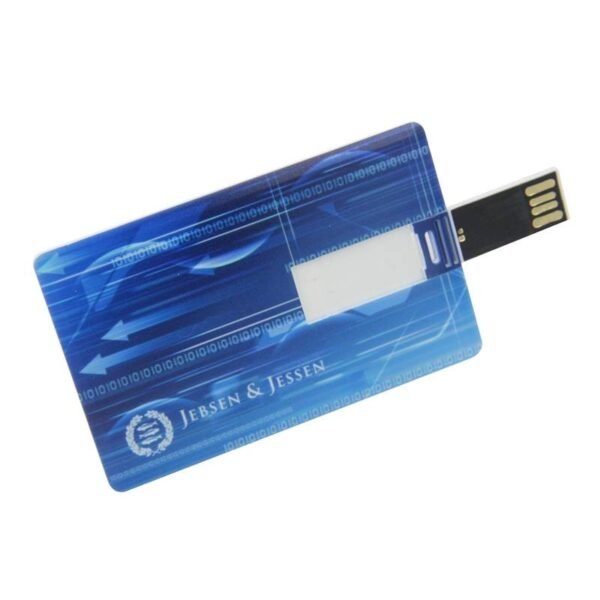 Slim card USB flash drive with custom logo option - design m