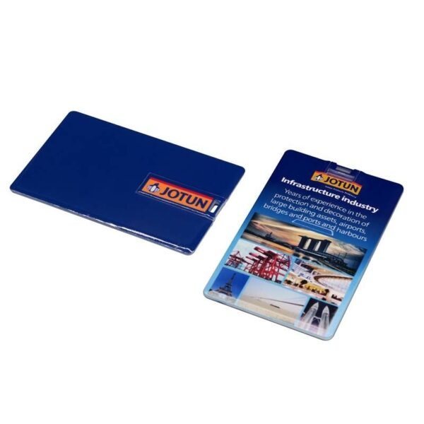 Slim card USB flash drive with custom logo option - design o