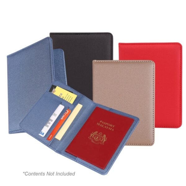 Busivead PU passport holder CH969 in assorted colours with logo print area