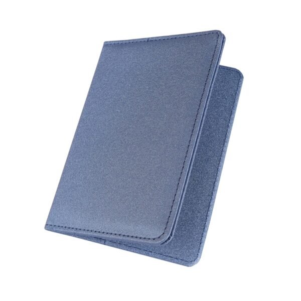 Busivead PU passport holder CH969 in blue with logo print area