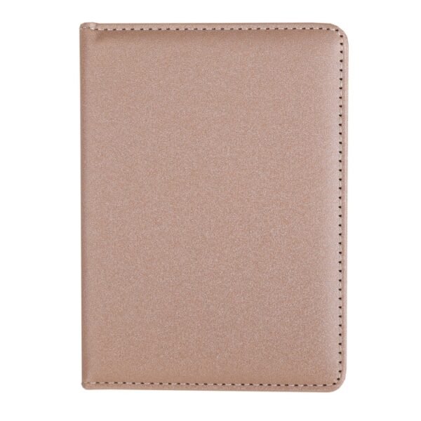 Busivead PU passport holder CH969 in brown with logo print area