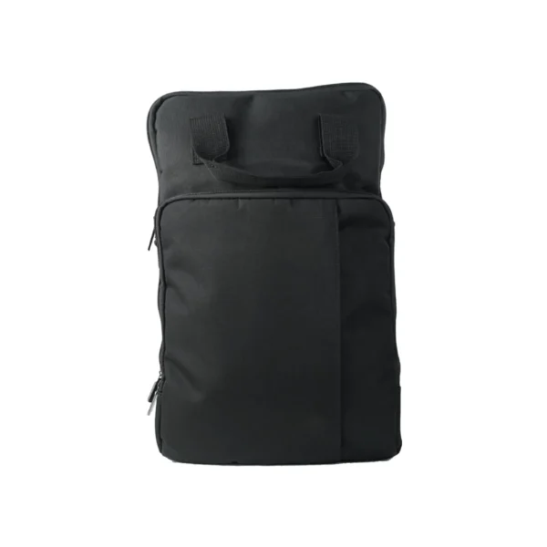 Black Avantex polyester cationic document bag DB724 with slim design