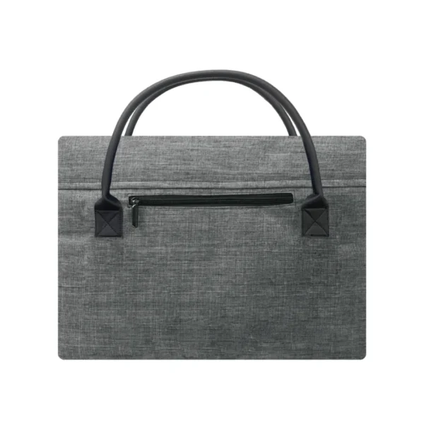 Firstcall Document Bag DB727 – lightweight water-resistant document bag with ergonomic handle, ideal for corporate use in Singapore - grey back view