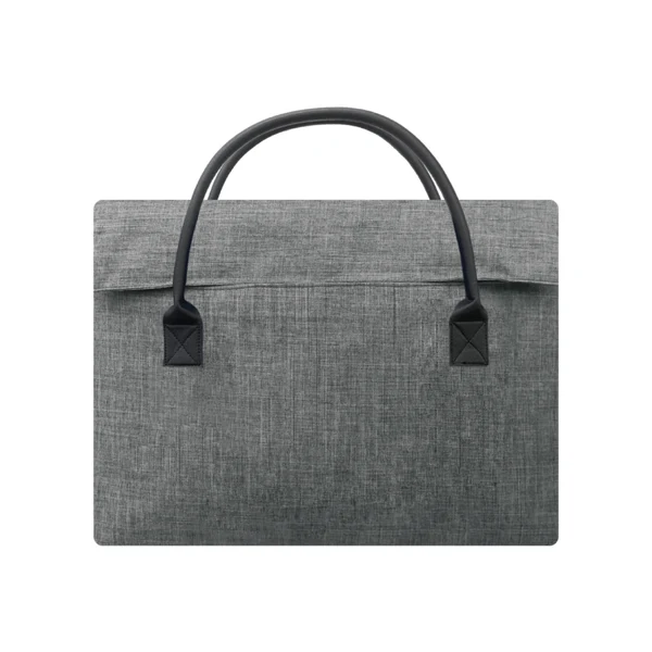 Firstcall Document Bag DB727 – lightweight water-resistant document bag with ergonomic handle, ideal for corporate use in Singapore - grey front view