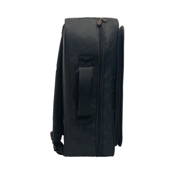 Scapital Document Bag in black with ergonomic handle and water-resistant polyester material - DB780-side