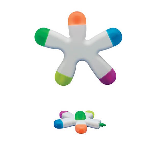 Coral highlighter in flower shape with custom printing – HL03