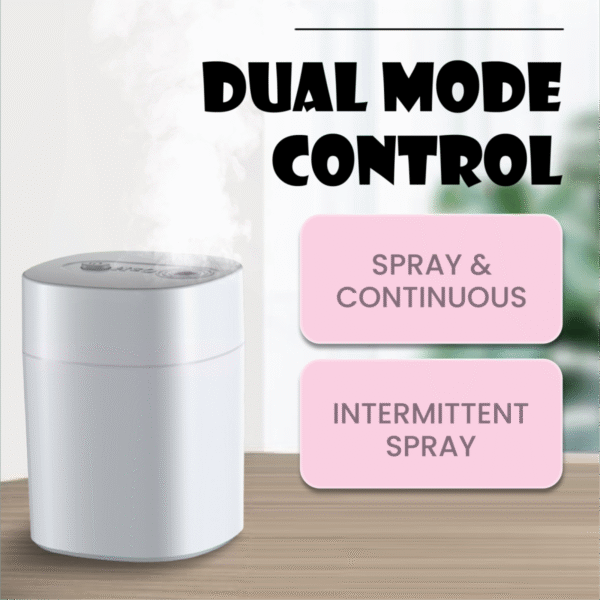 portable usb humidifier HM200 in white ABS design - dual mode