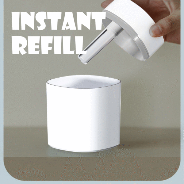 portable usb humidifier HM200 in white ABS design - instant refill