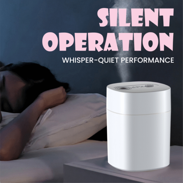 portable usb humidifier HM200 in white ABS design - operation
