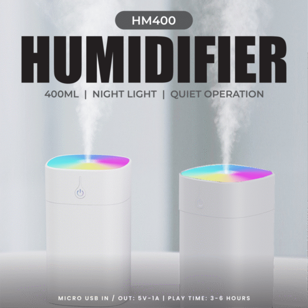 color changing usb humidifier HM400 with ambient light - humidifier