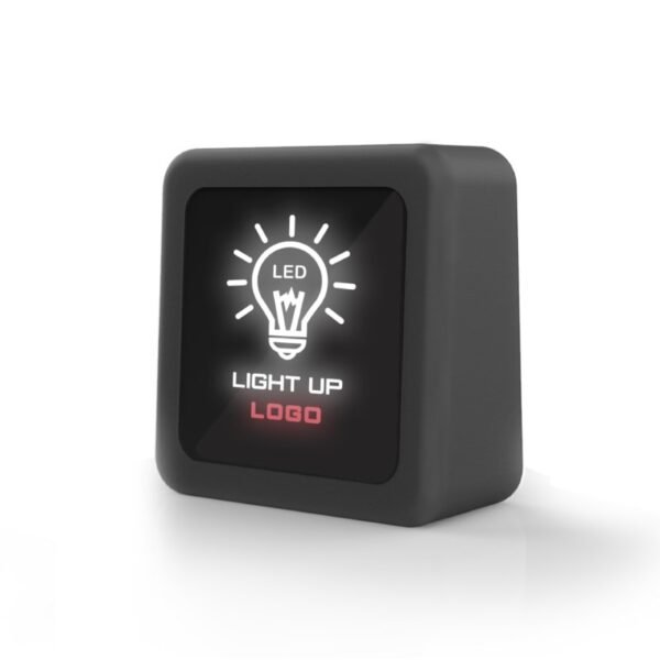 LED logo bluetooth speaker with super bass and light-up branding - custom logo