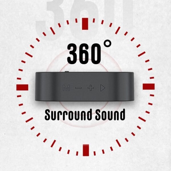 Multi function bluetooth speaker with FM, USB and built-in microphone - 360
