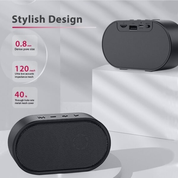 Multi function bluetooth speaker with FM, USB and built-in microphone - stylish