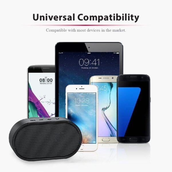 Multi function bluetooth speaker with FM, USB and built-in microphone - universal