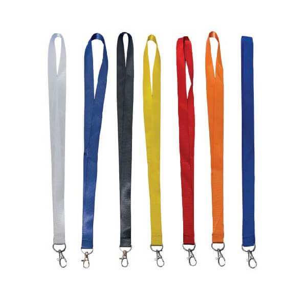 Neatan nylon lanyard 20mm in assorted colour with metal hook