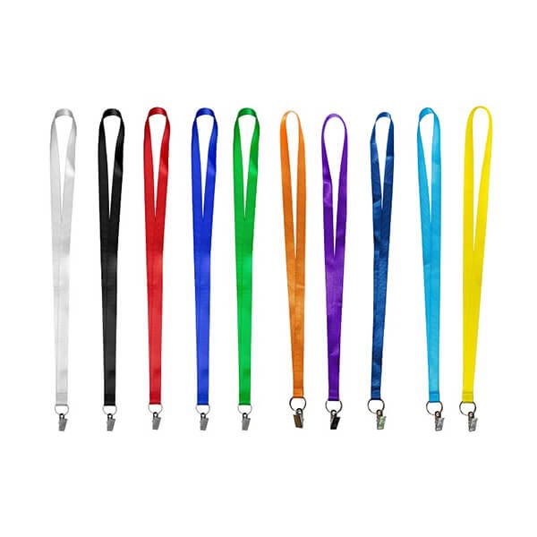 Dhior 15mm ID lanyard with metal clip in assorted colour