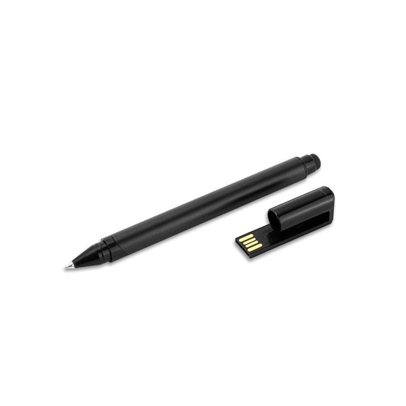 USB pen drive metal in elegant black aluminium design