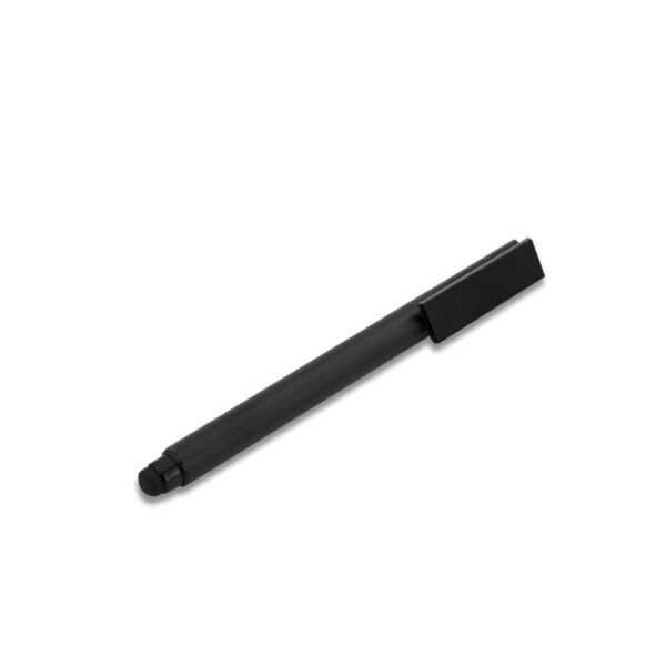 USB pen drive metal in elegant black aluminium design - side view
