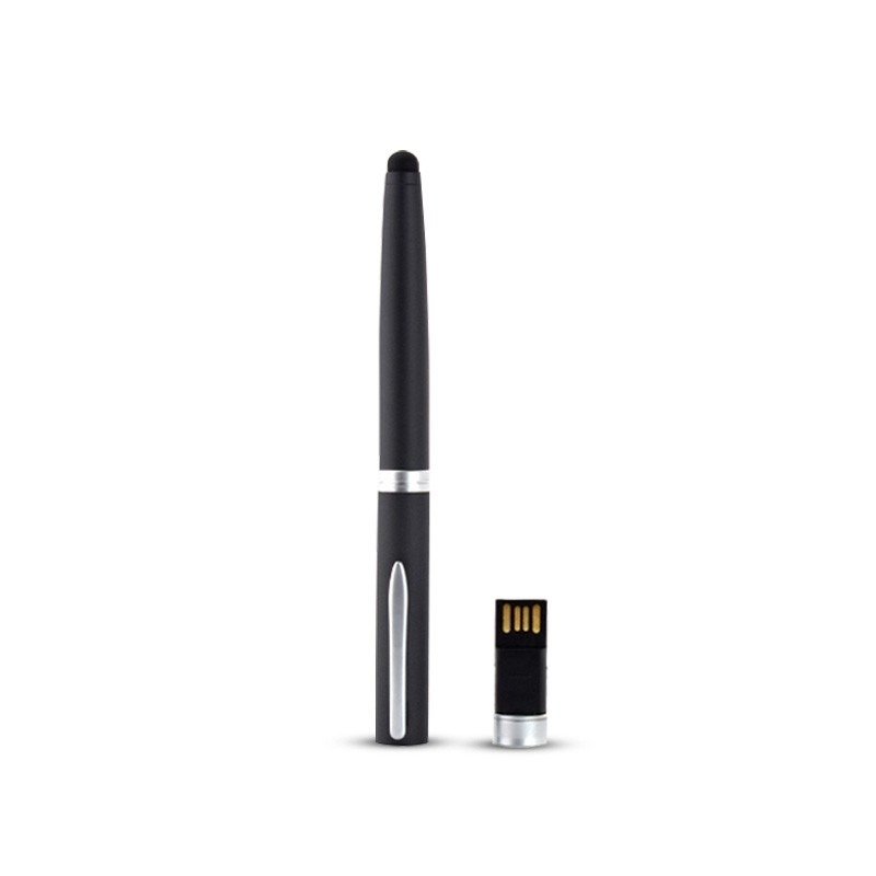 Stainless steel usb pen in elegant black design