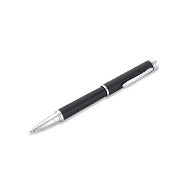 Stainless steel usb pen in elegant black design - custom logo